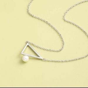 Silver Necklace simple classic